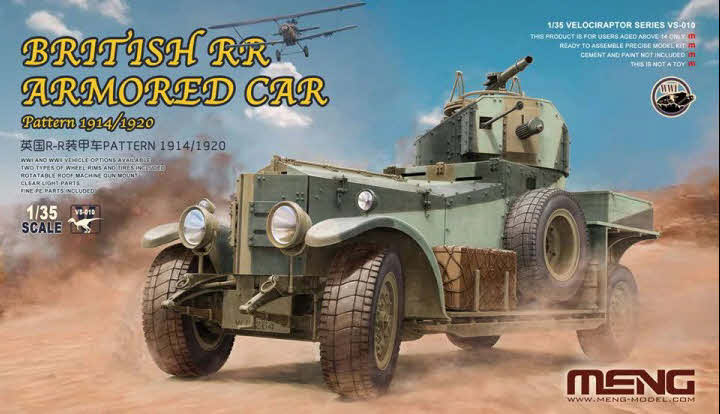 Meng Model Vs Th Scale British Rolls Royce Armoured Car